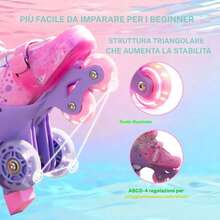 Kids Skates - Rose Red - View 3