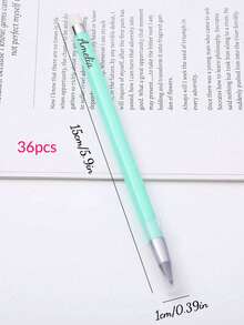 定制款永不干涸铅笔，先进技术，永不断墨，马卡龙色系，无需削尖，不易折断，可擦除，返校季必备，多功能，装饰性强，可重复使用，时尚现代，色彩缤纷，可爱复古，卡通风格，卡哇伊风，可定制，个性化，独一无二，适用于员工、客户、学生、商务/工作/办公、学校、办公及学习用品、圣诞装饰，书写流畅 - 彩色 - 查看 21