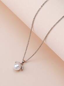 1 Elegant And Versatile Zirconia Pearl Pendant Suitable For Women's Daily Holiday Wear, Versatile And Fashionable, Can Be Given As A Gift - Pearl Necklace - View 10