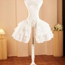 New Rococo Style Ruffled Petticoat, Short, Voluminous Skirt With Boning, Perfect For Cosplay, Lolita Fashion, And Historical Costume. - Multicolor - View 12