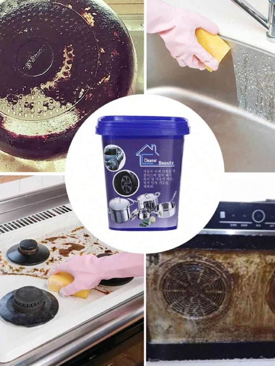 2DeTODO Cleaning Paste For Enamel/Porcelain/Stainless Steel Kitchen Utensils. Multi-Purpose Grease And Rust Stain Remover 500g - 粉狀 - 查看 1