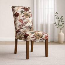 4-Seater Printed Chair Cover Kit For Kitchen Dining Room Gel Mesh Offer - Multicolor - View 2
