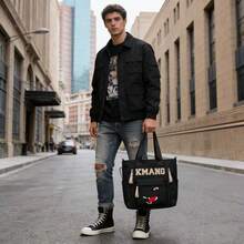 Dual Layer Zipper Clutch Bag, Large Capacity, Multi-Compartment, Fashion Design With Card & Cash Slots, Suitable For Business Travel And Gift , Valentines Gifts - Black - View 2