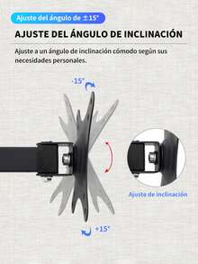 2 piezas Colgador de TV plegable para interiores RV, soporte para Monitor de 10 A 26 ulgadas,Soporte de Pared para TV de Movimiento Completo Compatible con TVs de 10-26 "con e Inclinación, Ajuste sin Herramientas, Brazo Articulado de Alta Resistencia,Apto para Pantallas de hasta 12KG - Instalación para Cine y Pantallas Anchas, elevador de techo para coche, cocina ajustable, comedor, caravana, habitación, soporte para TV - 2 piezas - Ver 5