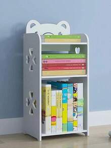 1 pieza mesa de noche de 3 capas, blanca, estante de baño para mesita de noche, adecuada para espacios pequeños, sala de estar, oficina, dormitorio - Blanco - Ver 8