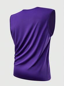 Camiseta de tirantes de moda para hombre, top de entrenamiento transpirable y de alta elasticidad - Multicolor - Ver 6