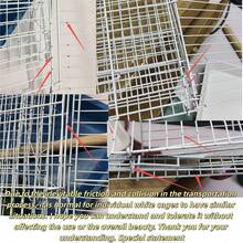 1pc Foldable Metal Bird Cage With Tray, Food Bowl, Perch - Sturdy Compact Design For Indoor Use, Suitable For Pigeons, Parrots, Cockatiel, Small Birds, With Welded Anti-Escape Design, For Breeding And Display, Easy To Clean, Space-Saving - Multicolor - View 12