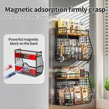 Refrigerator Storage Rack - Black - View 4