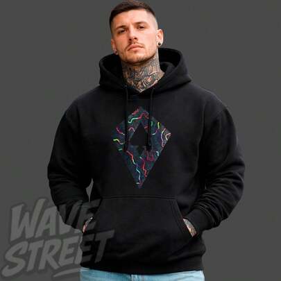 Moletom Básico Confortável para o Dia a Dia Pipa Neon MCD Arte Streetwear Cultura Urbana Moda de Rua Street Grafite Pichação Skatista Skate Unissex Masculino Feminino Blusa de Frio 50% Algodão 50% Poliéster Top Premium Streetwear Lançamento Envio Imediato Varias Cores!!