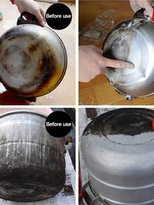 2DeTODO Cleaning Paste For Enamel/Porcelain/Stainless Steel Kitchen Utensils. Multi-Purpose Grease And Rust Stain Remover 500g - 粉狀 - 查看 4