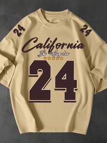 Kit 2 Camisetao California Boston 77 96 Streetwear Oversized Unissex 100 Algodao Larga Premium Moda - Preto-Bege - Visão 3