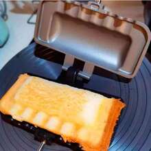 Sartén Para Hacer Sándwiches De Doble Cara, Sartén Antiadherente Con Mango Extraíble, Sandwichera Caliente Plegable Para Pan Tostado, Cafetera De Queso A La Parrilla, Máquina De Desayuno Y Panqueques De Desayuno, Panqueques, Herramientas De Cocina - PRENSA-SANDWICH - Ver 6