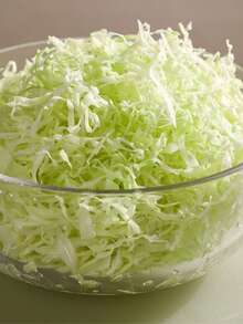 1pc Manual Cabbage Slicer, ABS Plastic Vegetable Cutter With Stainless Steel Blades, Kitchen Salad Prep Tool, No Electricity Needed, Multi-Function Veggie Grater Suitable For Cabbage And Leafy Greens - Beige - View 4