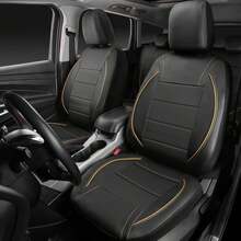 Universal Breathable Faux Leather Car Seat Covers, Full Set, Fits Most 5-Seat Vehicles, Car Accessories - one-size - View 16