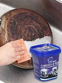 2DeTODO Cleaning Paste For Enamel/Porcelain/Stainless Steel Kitchen Utensils. Multi-Purpose Grease And Rust Stain Remover 500g - 粉狀 - 查看 3