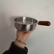 1pc Thick Stainless Steel Small Frying Pan, 1pc Oil Pouring Small Frying Pan, 1pc Egg Frying Pan, 1pc Frying Pan, 1pc Flat Pan, 1pc Mini Milk Pan - Multicolor - View 9