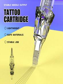 Gold Plume Disposable Tattoo Ink Cartridge Needles, 50pcs Per Box, Including RL, RS, RM, And M1 Types. These Tattoo Needles Are Processed And Are Ideal For Both Professional Tattoo Artists And Novices. - Ivory - View 4