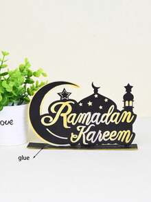 1pc Holiday Decor Ornament, Atmosphere Scene Decoration, Lunar Element Countdown Calendar Stand, Eid Mubarak Atmosphere Creation Home Accessory, Random Style - Multicolor - View 10