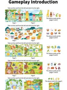 3D Animal Sticker Interactive Toys, Interactive Busy Book, Reusable, Animal Themed Sticker Shapes, Children's Cognitive 3D Stickers, Parent-Child Interactive Sticker Toys - Multicolor - View 7