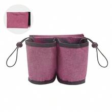 Heavy-Duty Travel Suitcase Cup Holder, Multi-Functional Carry-On Luggage Headset Cup Cover With Adjustable Height, Open Top Design - Durable Type - Hồng - Xem 10