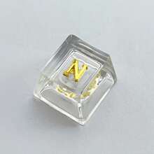 1pc A Personalized And Cute Mechanical Keyboard Featuring The Letters ABCD, With A Cross-Axis Keycap Design, In Line With OEM Specifications, Made Of ABS Material, And Equipped With A Delicate ESC Key Replacement Part. It Is A Suitable DIY Computer Accessory Gift. - Multicolor - View 27