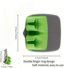 1 Vegetable Peeling Tool With A Comfortable Grip And Anti-Slip Rubber Ring Design. Made Of Stainless Steel And Durable Thermoplastic Rubber Material, Non-Electric, Suitable For Ingredients Like Carrots And Pumpkins, Meets Food Contact Safety Standards.   Suitable For Christmas Gifts And Halloween Gifts - Random Color - View 6