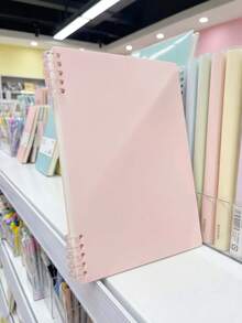 A4 Spiral Notebook, 110gsm Thick Paper, 120 Pages (60 Sheets), 4 Color Options, Built-In Storage Pouch, Comfortable To Use. Also Called Spiral Notebook, Coil Notebook, Loose-Leaf Notebook, B5 Size, 120 Pages (60 Sheets). - Multicolor - View 10