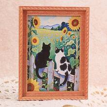 Adorable Cat Fridge Magnets - Cute Black And White Cat Design With Pink Decorations, Sturdy Bamboo Material, Perfect Home And Office Decoration, Holiday Gifts And Kitchen Accessories, Cat Accessories - 龐克貓 - 查看 9