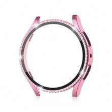 40/44mm 1 funda ostentosa para Watch 6 funda protectora diamante parachoques película protectora de pantalla de vidrio templado AF3L - Rosa - Ver 12