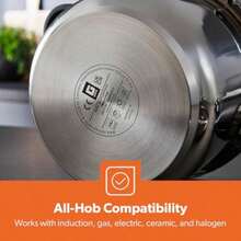 6L Stainless Steel Pressure Cooker Induction Hob Compatible Cooker Quick Pressure Release Dual Handles For Fast Cooking At Home Or In Catering Kitchens Energy Efficient Safety Lock Silver - Silver - View 6