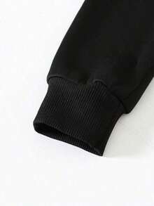 Disney Toy Story "You've Got A Friend In Me" Graphic Hoodie - Round Neck, Casual Summer Top, Suitable For Both Boys And Girls. Perfect For Holiday Parties, Gatherings, Outdoor Activities, And Everyday Casual Wear. - màu đen - Xem 4