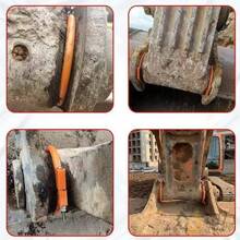 Anillo de sellado de polvo del brazo de la excavadora - Adecuado para varios modelos, compatible con Komatsu, Hitachi, Case, Doosan, Sany, Xuzhou y otros equipos - sin pasador de desmontaje - Ver 7