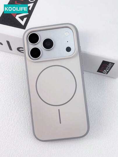 Koolife TPU 磁吸拼接彩色手机壳，采用亲肤 TPU+PC 材质，厚度 2.0mm，纤薄环扣设计，磁吸功能，独立按键，支持 MagSafe 无线充电，防摔保护，适用于 17/17 Pro/17 Pro Max，春季礼物