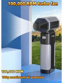 强力风扇高速除雪车除尘器，配备2块3000mAh电池容量便携式涡轮无线吹风机 - A款 - 查看 4