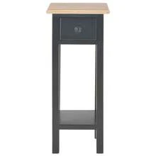 vidaXL Beistelltisch Schwarz 27 X 27 X 65,5 Cm Holz - nero - Visualizzare 3