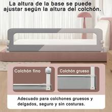 Barandillas de cama regulables para camas infantiles, 1,8 metros, color gris, estampado . - Negro - Ver 4