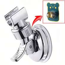 No Drill Strong Suction Cup Shower Head Holder Bracket, Bathroom Plastic Electroplated Wall Mounted Shower Head Rack - Multiple Styles - View 16