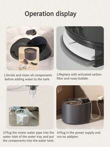 Dispensador de agua para mascotas de gran capacidad de 3L, con mejoras para un funcionamiento silencioso. Fuente de agua inteligente con circulación y filtración automática, adecuada para gatos y perros medianos/pequeños. Alimentado por USB (adaptador no incluido) - multicolor - Ver 9