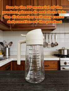 1pc 400ml 2-In-1 Olive Oil Sprayer Bottle, Multi-Functional Tilting Spraying Design, Leak-Proof Seasoning Container, Suitable For Cooking, Grilling, Salad, Baking, Soy Sauce, Vinegar, Essential Kitchen Tool - Multicolor - View 21