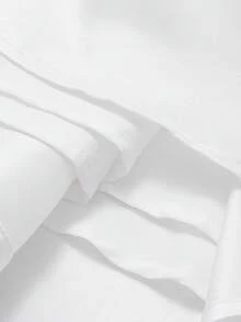 QUNGIGU 女士复古法式白色迷你连衣裙，经典修身短款派对礼服，复古优雅夏季度假约会鸡尾酒会礼服 - 白色 - 查看 8