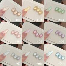 MIANEL 10ML 冬季圣诞美甲 江南小馆猫眼凝胶指甲油 2025 新款冰透明玻璃珠指甲油 白色指甲 粉色指甲 红色指甲 棕色指甲 UV灯美甲 适用于美甲沙龙 特殊用途美甲用品 - 彩色 - 查看 23