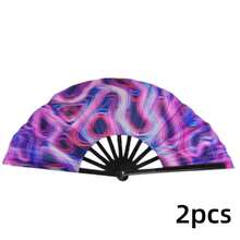 Quạt xếp cổ điển (2 chiếc/1 chiếc), Quạt Kung Fu, Quạt xếp cỡ lớn, Quạt trang trí, Quạt nhiều màu, Quạt phát sáng trong bóng tối, Quạt xếp, Quạt xếp cỡ lớn phát sáng UV, Quạt biểu diễn, Quạt cầm tay UV nhiều màu, Quạt nhiều màu, Quạt sáng tạo, Quạt Kung Fu vải phản quang, Trang trí và phụ kiện nhà cửa, Đồ dùng tiệc tùng, Nhu yếu phẩm hàng ngày - Nhiều màu - Xem 13
