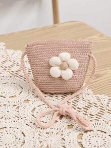 1 件装女童夏季草编太阳帽，大檐公主防晒沙滩帽 - 圓頂小花草帽 - 查看 23