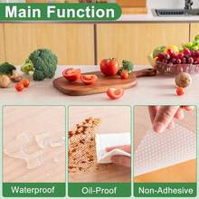 1 rollo de Almohadilla a prueba de humedad de EVA blanco, revestimiento de estantes, funda protectora a prueba de agua y antideslizante para cajones, apta para armarios de zapatos y cajones - Blanco - Ver 3