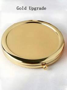 1 pieza Espejo compacto personalizado grabado en acero inoxidable, decorado con un patrón de flor de cumpleaños - Nombre personalizable, adecuado para mujeres, damas de honor, bodas, cumpleaños, Navidad, espejo de bolsillo elegante y portátil, regalo personalizado | Espejo de bolsillo exquisito | Accesorio grabado, cómodo y fácil de usar - Multicolor - Ver 16