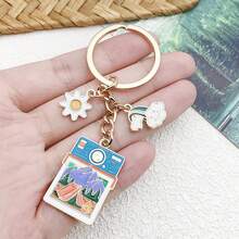 1件合金珐琅露营旅行系列吊坠，可用于制作DIY耳环、手链、项链等饰品，款式多样，设计精美。 - 露營旅行鑰匙扣 - 查看 14