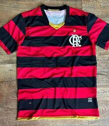 Flamengo 2009 Adriano 10 Retro Striped Jersey T-Shirt, Sacred Mantle - màu đen - Xem 3