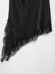Camellia Summer New Arrival Women's Fashion Sexy Halter Neck Lace Blouse - Black 1 - View 11