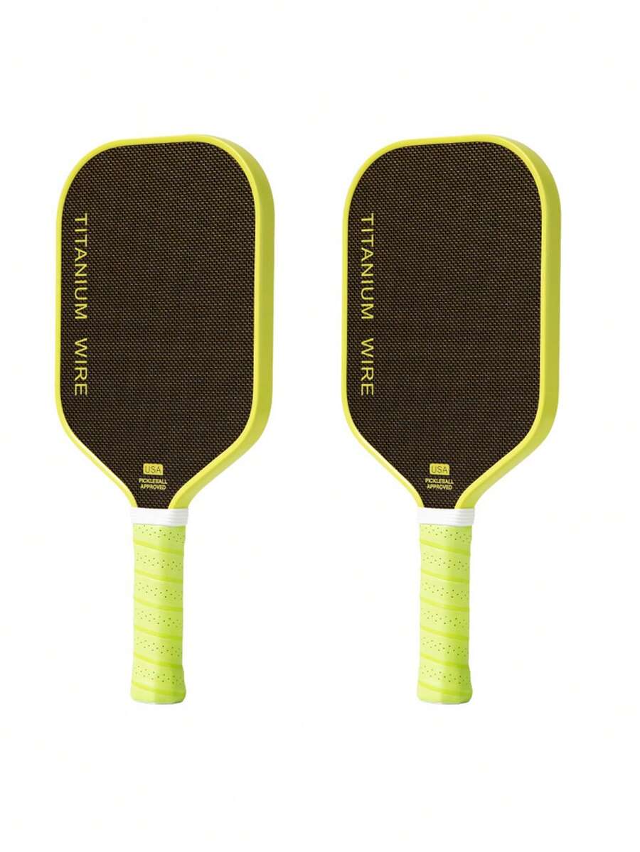 Titanium Wire Carbon Fiber High-Quality Pickleball Paddle With Carrying Bag And Four Balls - Multicolor - View 1