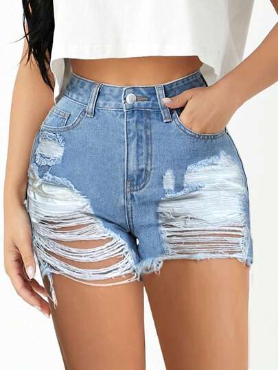 New Millennial Style, Summer's Latest Ripped And Unique Jeans, Perfect For Concerts, Travel, Daily Commutes, The Beach, Elegant And Sexy Outfits.